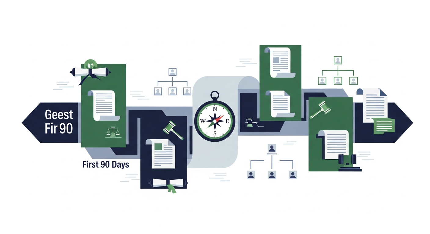 The First-Time General Counsel Guide: What to Do in Your First 90 Days